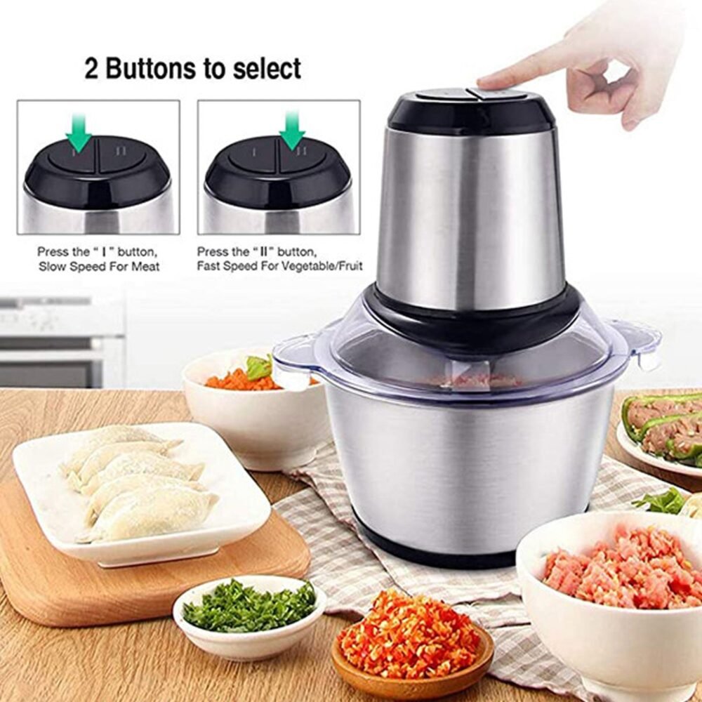 Electric Meat Grinder – 3L Stainless Steel Food Chopper | CookAura