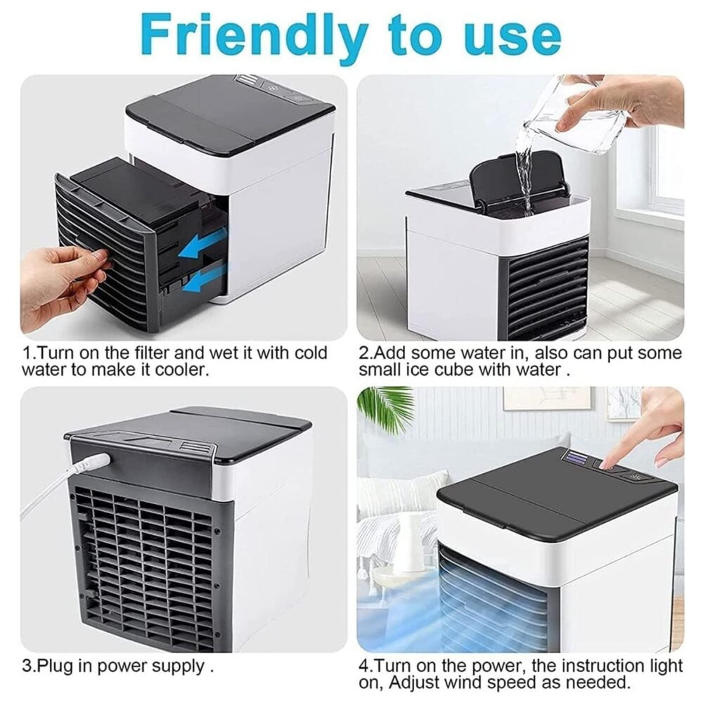 Mini Portable Air Cooler – Personal USB Cooling with LED | Airvanta