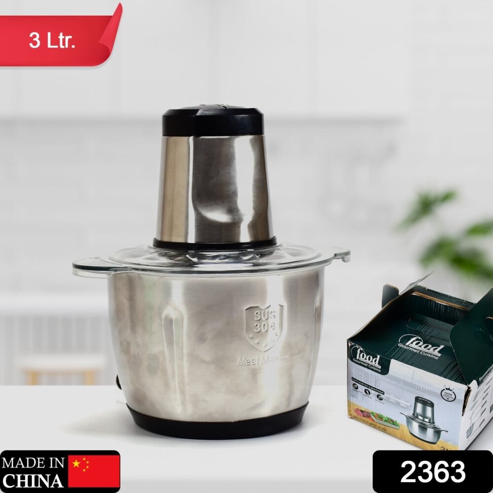 Electric Meat Grinder – 3L Stainless Steel Food Chopper | CookAura