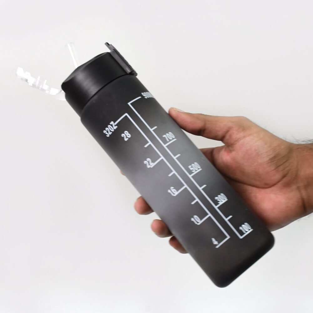 Motivational Water Bottle with Straw & Time Marker | Own Hydrate