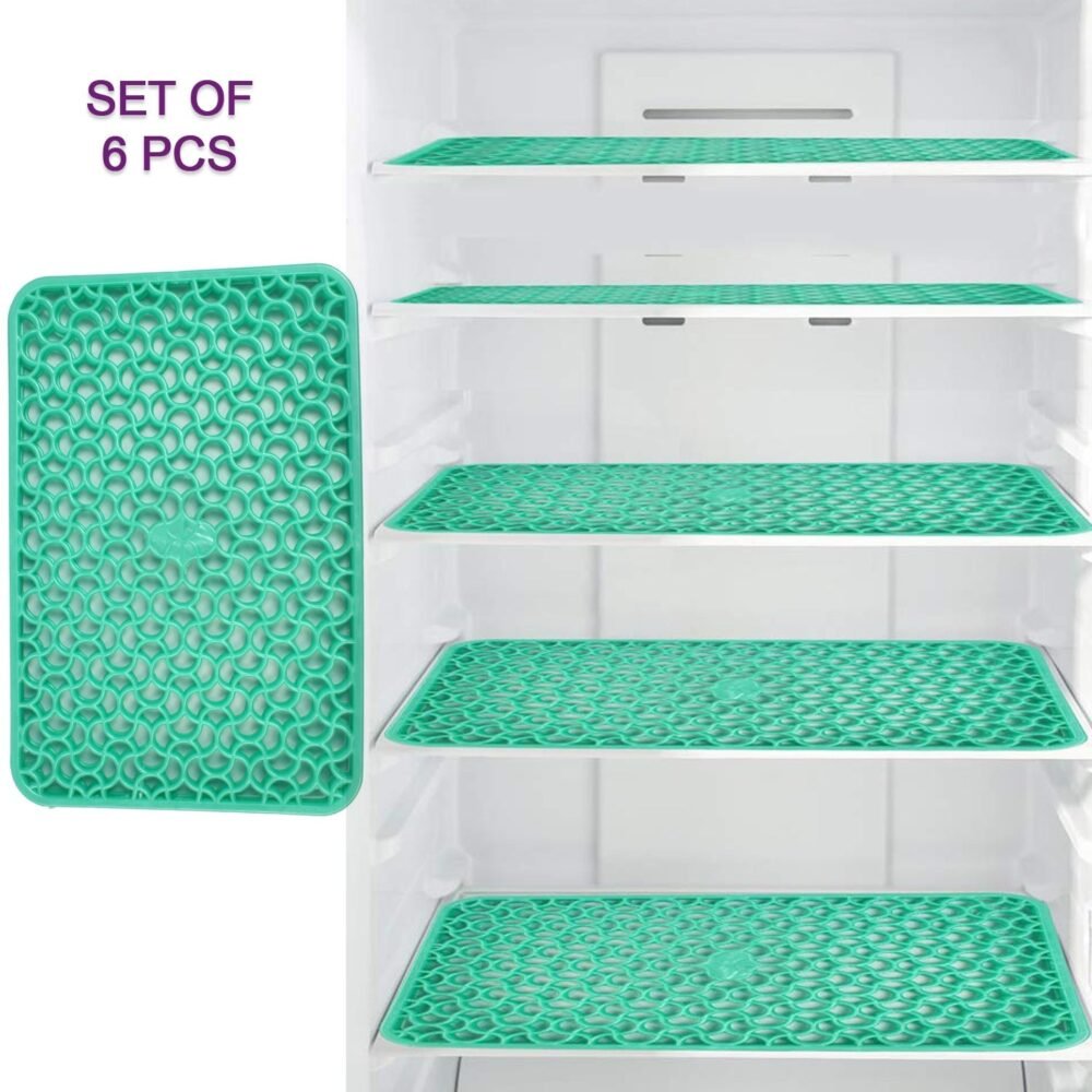 Fridge Drawer Mats Set of 6 – Waterproof PVC Liners | Indo Glow