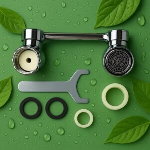 1570_flexible_faucet_head.jpg Water-Saving Faucet Filter – 1080° Rotating Aerator | Mist & Relax