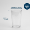 Plastic Glasses Set – Unbreakable Transparent 350ml (Set of 6) | Ganesh