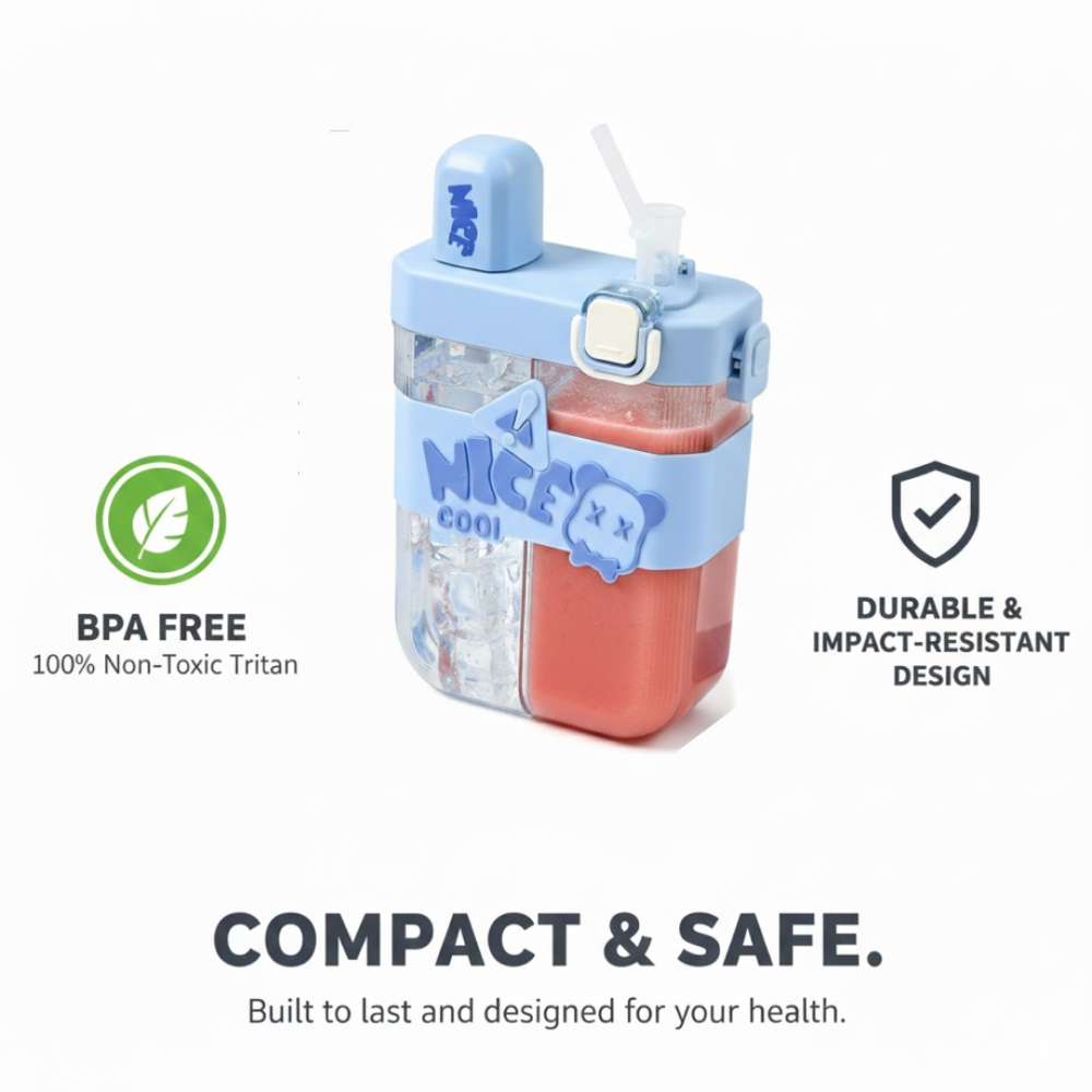 19297.png Kids Water Bottle with Dual Compartments – Straw & Strap | Own Hydrate