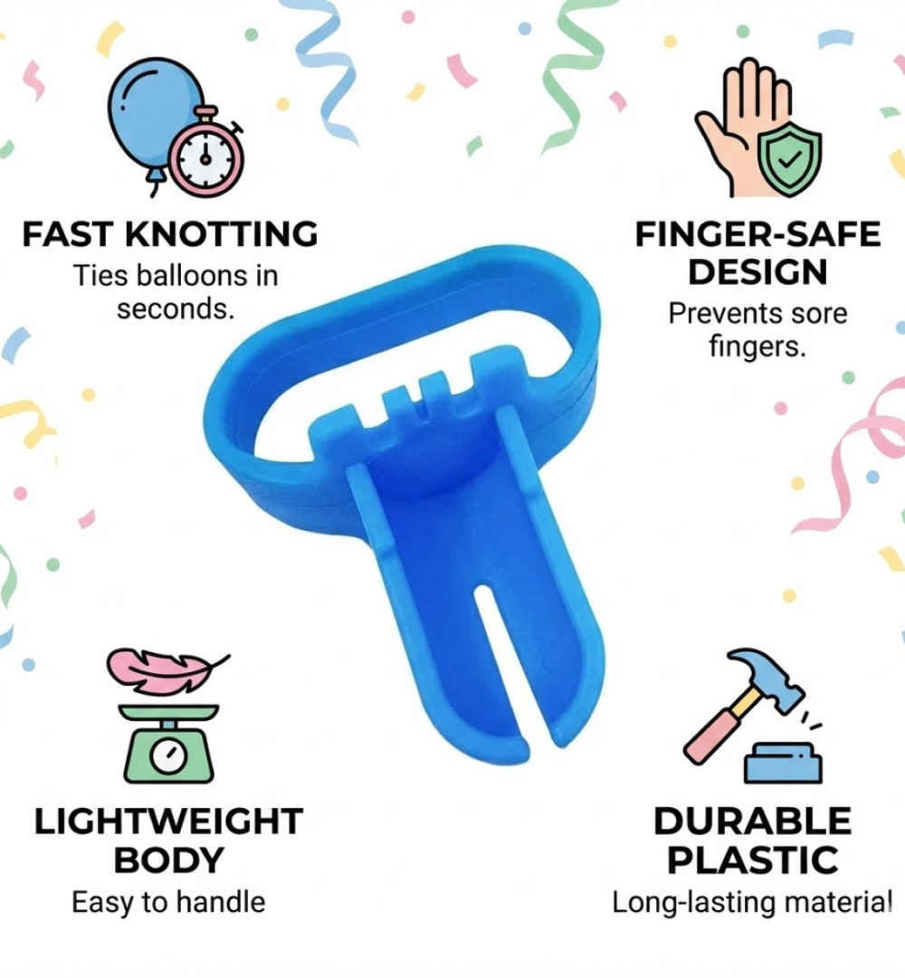 Balloon Tying Tool – Fast & Easy Knotting for Parties | Styleva