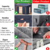 Foldable Storage Bag – 66L Steel Frame Clothes Organizer | Organivo