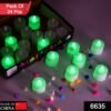 Green Flameless LED Tealights – Smokeless, Decorative | Styleva (Pack of 24)