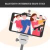 Bluetooth Selfie Stick – Extendable Phone Tripod Stand | PHOBIA