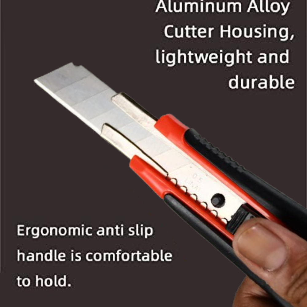 Cutter Knife Set – Heavy Duty 18mm Blades & Rubber Grip | VoltDesk