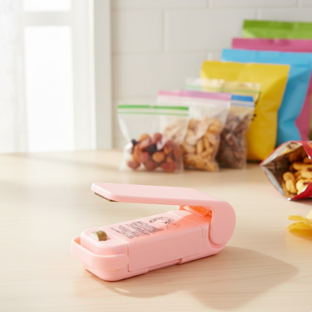 Mini Plastic Bag Sealer – Portable Heat Sealing Machine | FERVENT