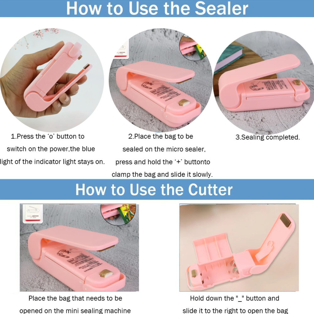 Mini Plastic Bag Sealer – Portable Heat Sealing Machine | FERVENT