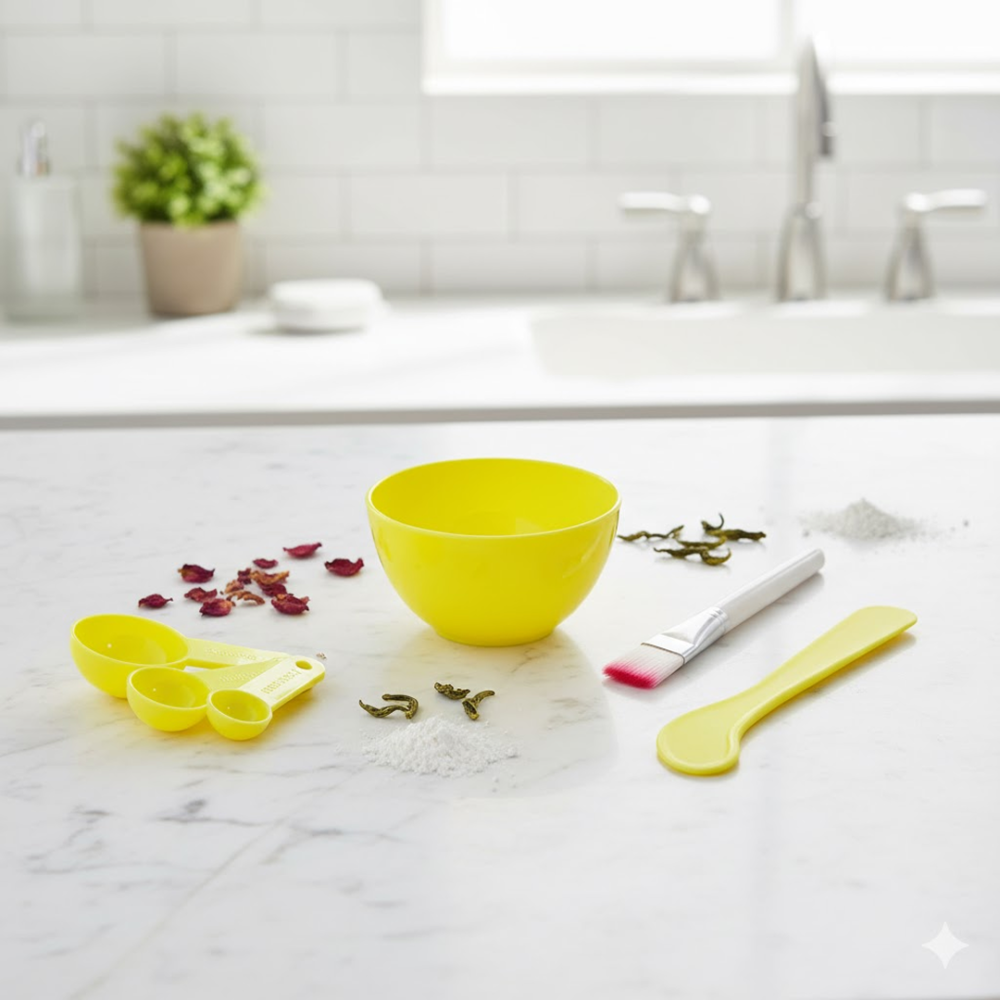 Facial Mask Bowl Set – 6-Piece Skincare Mixing Kit | GlowForm