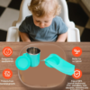 Snack Tray with Steel Cup – Multi-functional for Kids & Home | TinyTrendy