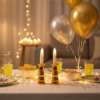 Flameless LED Candle Lights – Gold Base, Suction Cups | Styleva