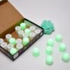 Green Flameless LED Tealights – Smokeless, Decorative | Styleva (Pack of 24)