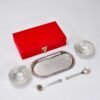 Silver Plated Bowl Set – Brass Serving Tray | Lunchie Bunchie