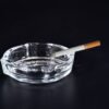 Crystal Glass Ashtray – Elegant Round Design for Home & Office | Styleva