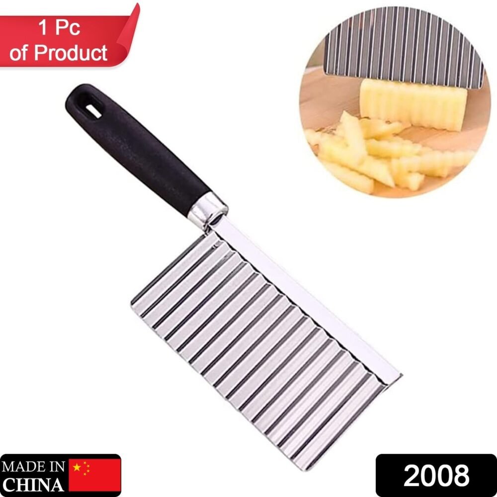 Crinkle Cutter Knife – Stainless Steel Vegetable Slicer | Quickslice