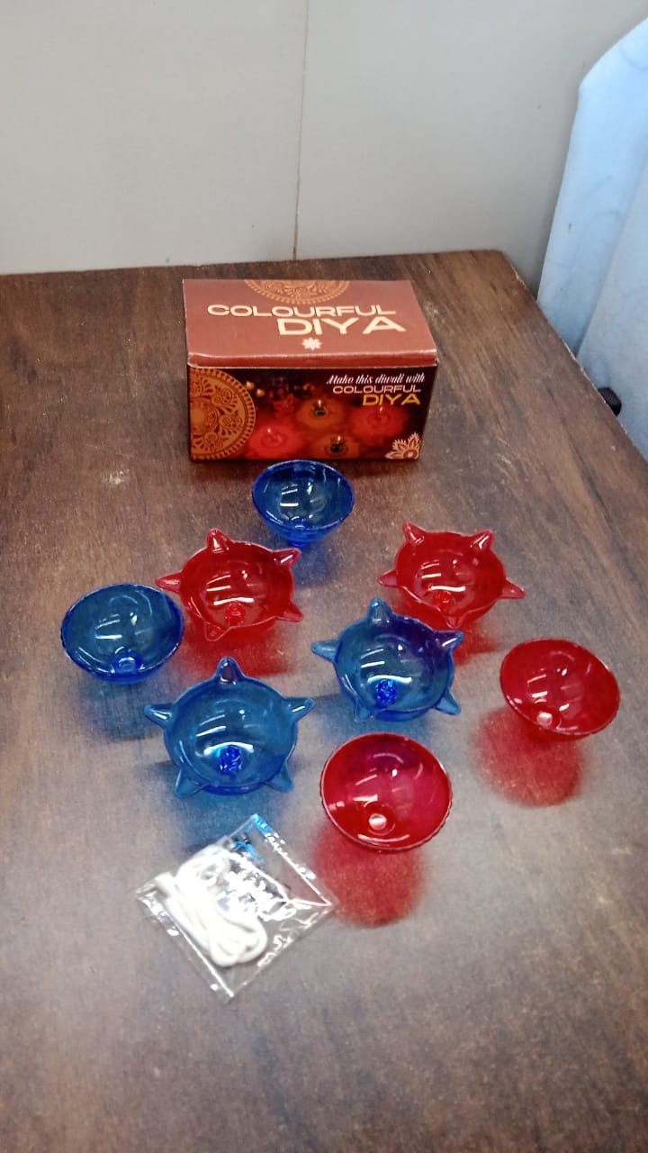 Reflection Diya Set – Multi-Shape Colourful Candle Cups | Indo Glow