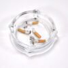 Crystal Glass Ashtray – Elegant Round Design for Home & Office | Styleva