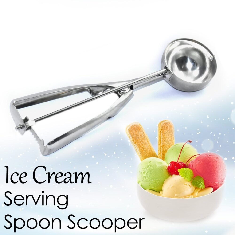 5_c6b5e352-889a-4602-a386-ec59da45b600.jpg Ice Cream Scoop – Stainless Steel Easy Release, Multipurpose | Indo Glow