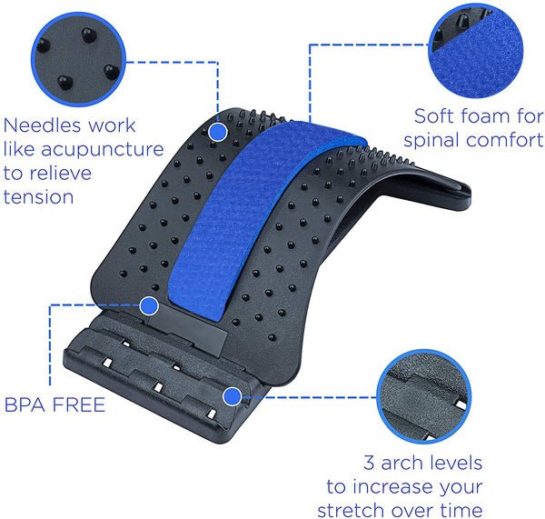 Multi-Level Back Stretcher – Pain Relief & Posture Corrector | FitFuzion