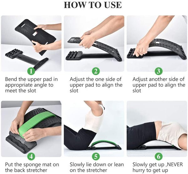 Multi-Level Back Stretcher – Pain Relief & Posture Corrector | FitFuzion