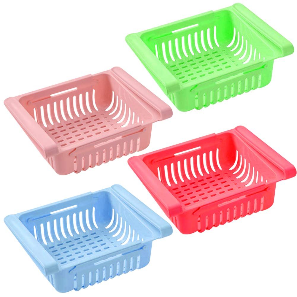 Fridge Storage Basket – Adjustable, Unbreakable Set | Organivo
