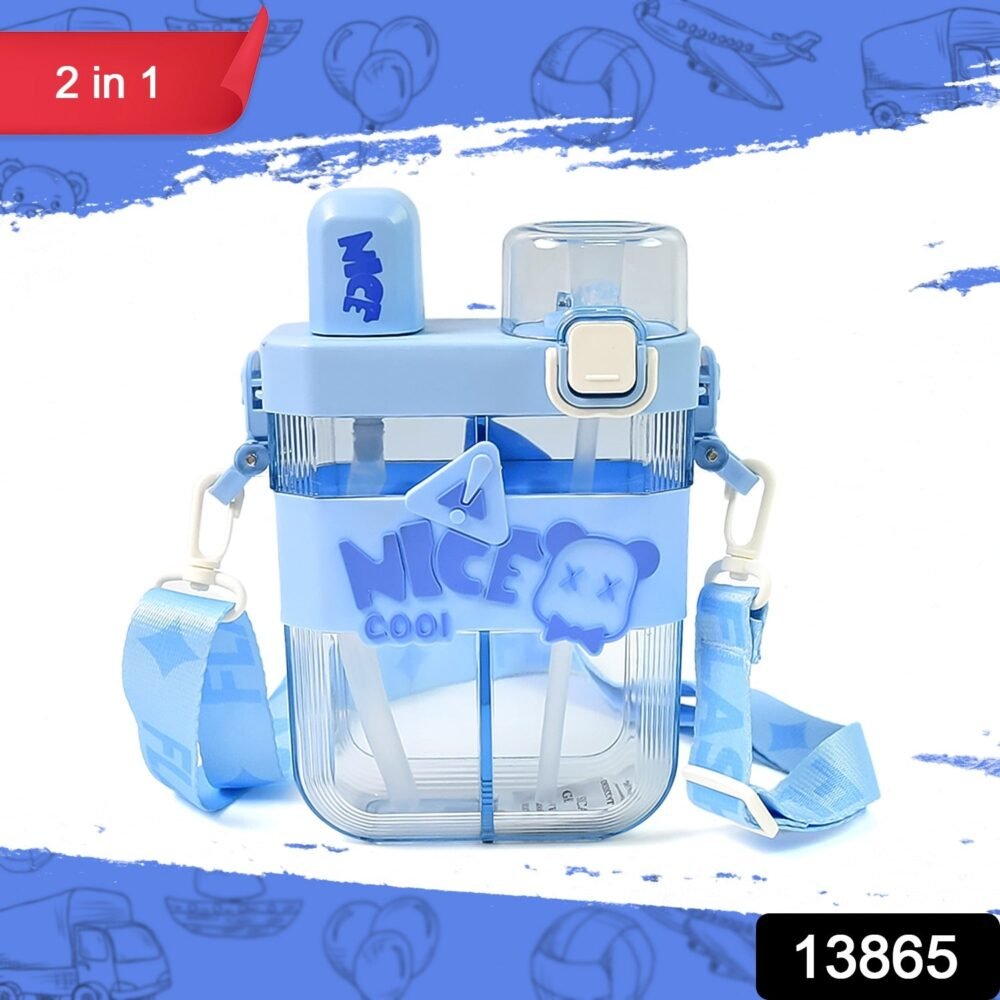 67_49df2fc6-2870-4128-affe-d7f4cd30c5d1.jpg Kids Water Bottle with Dual Compartments – Straw & Strap | Own Hydrate