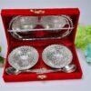 Silver Plated Bowl Set – Brass Serving Tray | Lunchie Bunchie