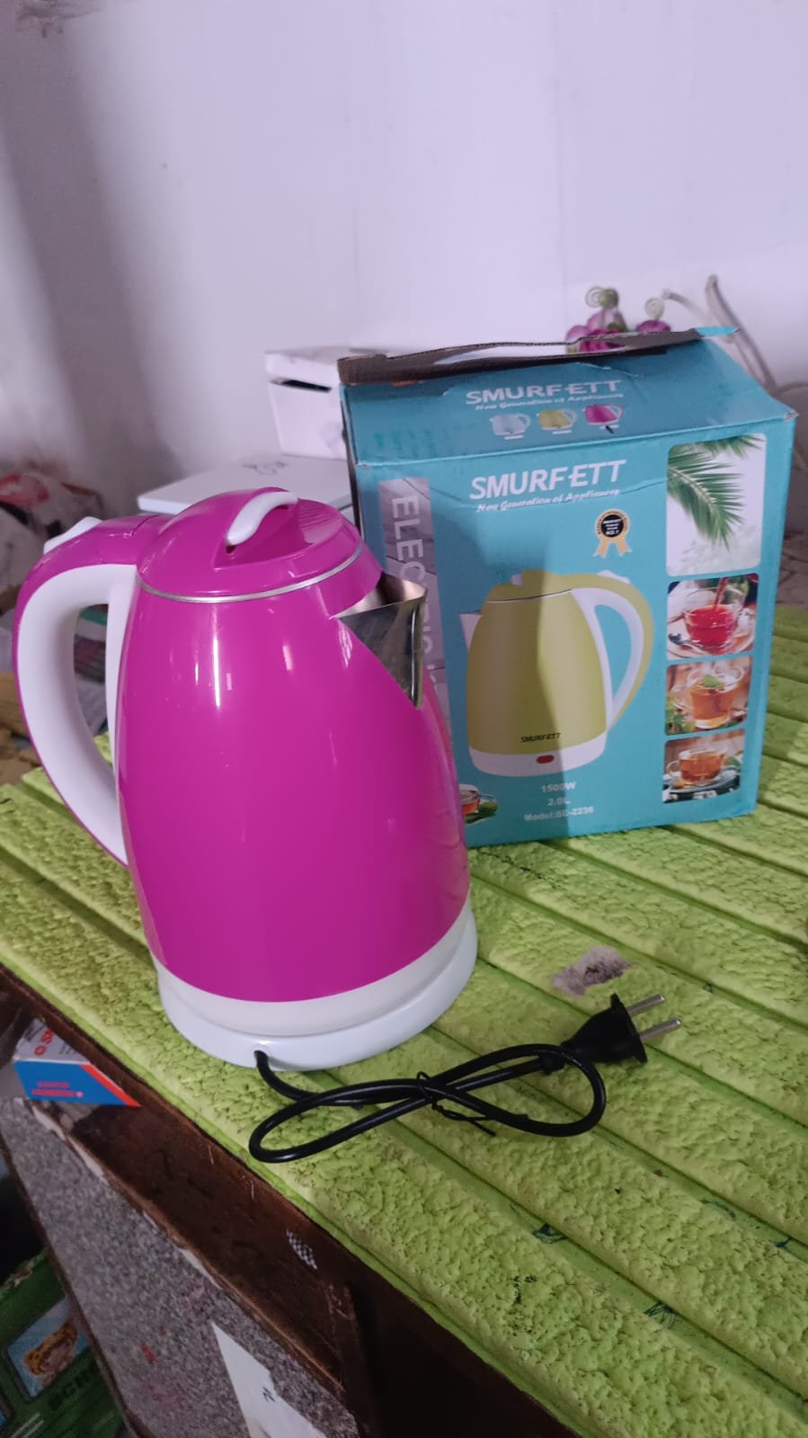 Electric Kettle 1500W – 2L Stainless Steel Auto Off | Siplix