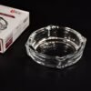 Crystal Glass Ashtray – Elegant Round Design for Home & Office | Styleva