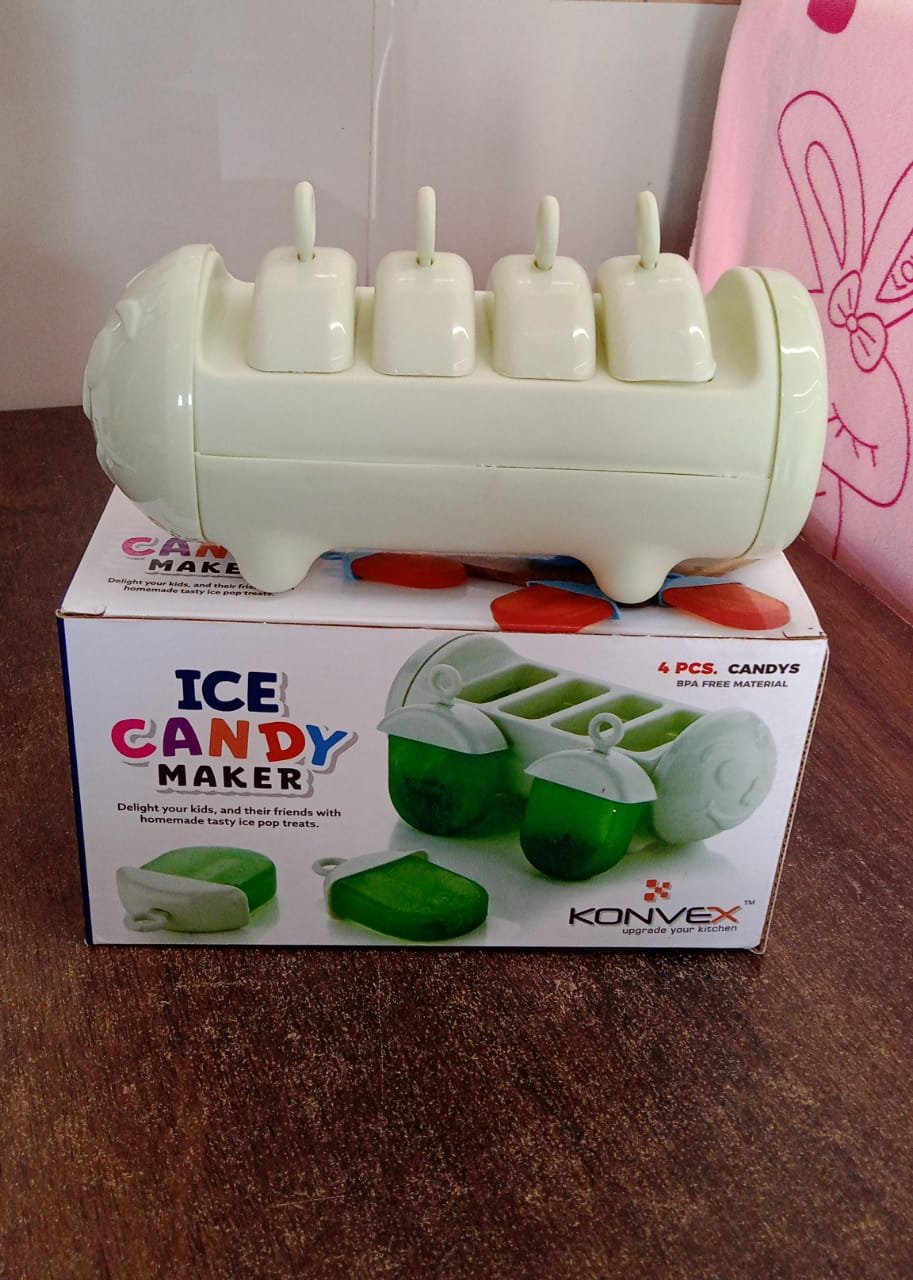 Ice Candy Maker – 4 Compartment Homemade Kulfi Mould | Konvex