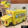 School Bus Toy Storage Box – Foldable & Portable Organizer | Dollamis