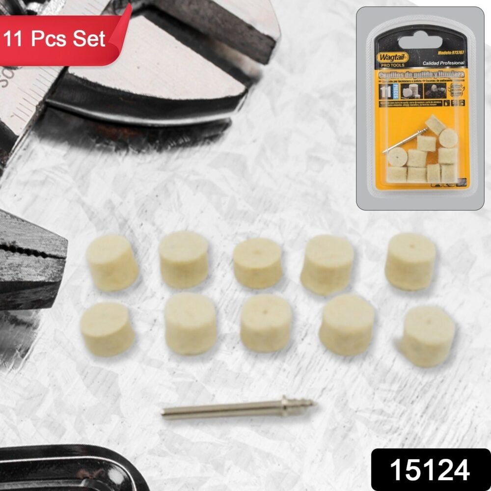 Wool Felt Polishing Pad – 11 Pcs Rotary Tool Accessory | ToolMate Pro