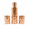 Glasses-Gift-Set-06.jpg Copper Water Bottle Set – Diamond Cut & 2 Glasses | Own Hydrate
