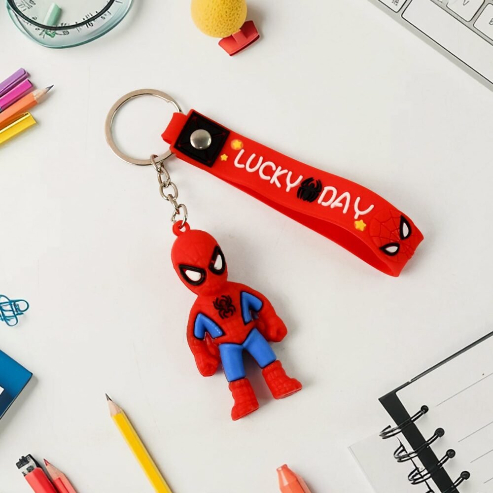 Keychains-06_b7672ade-7a90-4585-b170-58290ba33d22.jpg Cartoon Silicone Keychain – Cute 3D Character Bag Charm for Kids | Styleva