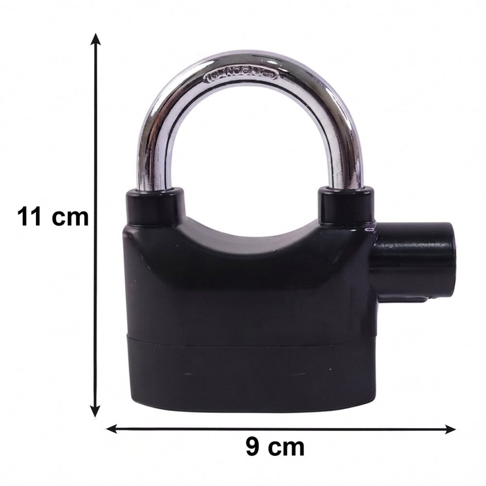 Security Alarm Padlock – Heavy Duty Anti-Theft Lock | Safora