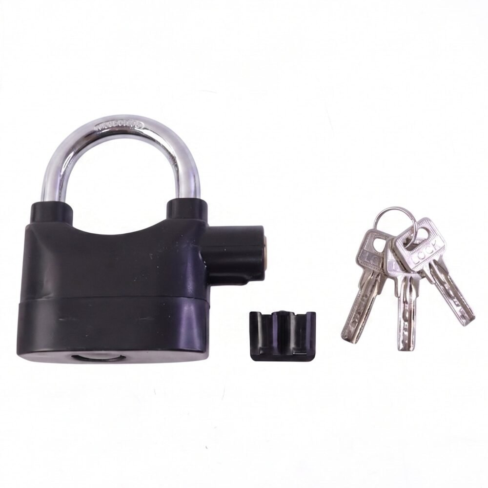 Security Alarm Padlock – Heavy Duty Anti-Theft Lock | Safora