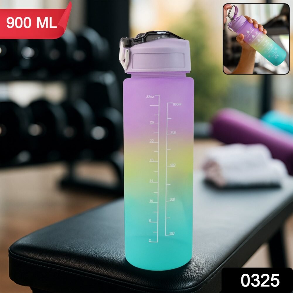 Rainbowbottle-WSKU-01.jpg Motivational Water Bottle with Straw & Time Marker | Hydrozilla