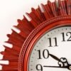 Wooden Look Wall Clock – Silent, Easy-Read for Home | VoltDesk