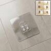 Wall-Hook-Shelf-Sticker-WOSKU-01.jpg Adhesive Wall Hook – Transparent, Heavy Duty | GlimmerHome