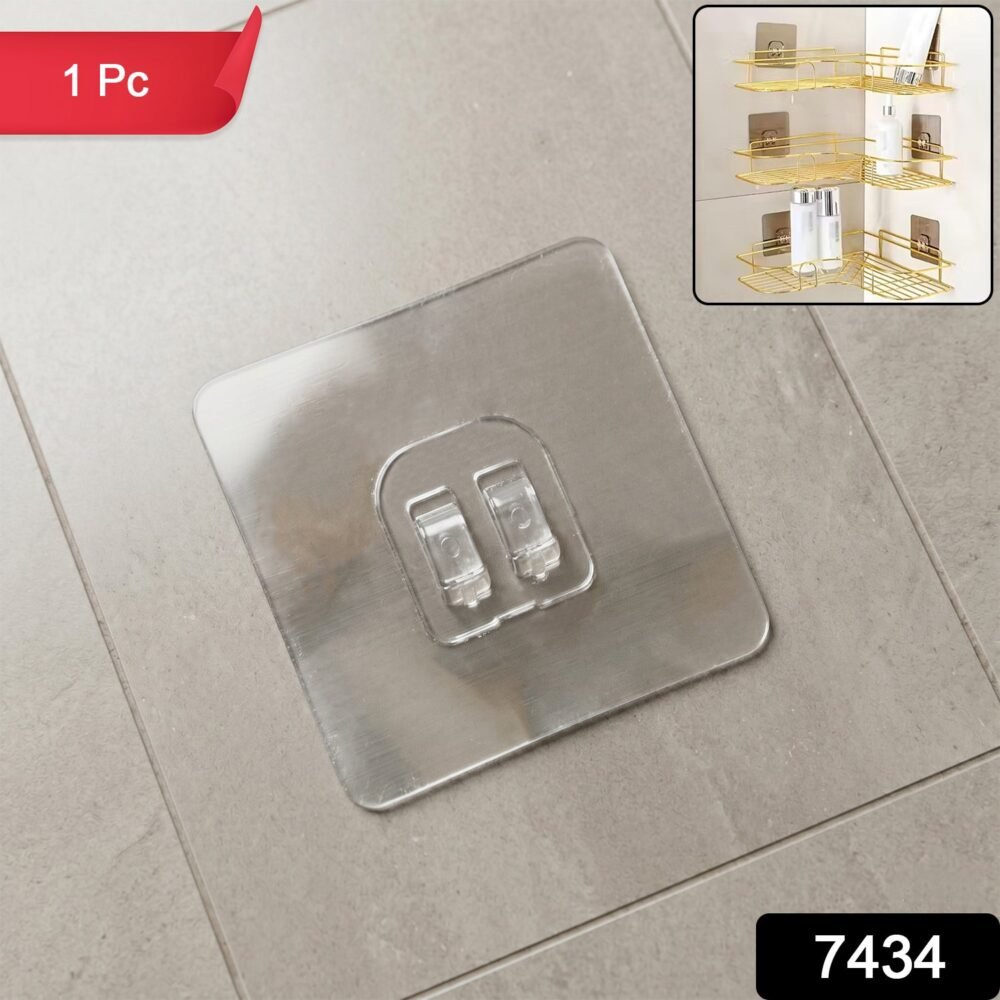 Wall-Hook-Shelf-Sticker-WOSKU-02.jpg Adhesive Wall Hook – Transparent, Heavy Duty | GlimmerHome