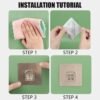 WallHookShelfSticker-02.jpg Adhesive Wall Hook – Transparent, Heavy Duty | GlimmerHome