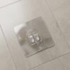 WallHookShelfSticker-06.jpg Adhesive Wall Hook – Transparent, Heavy Duty | GlimmerHome