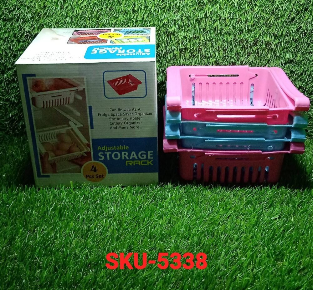 Fridge Storage Basket – Adjustable, Unbreakable Set | Organivo