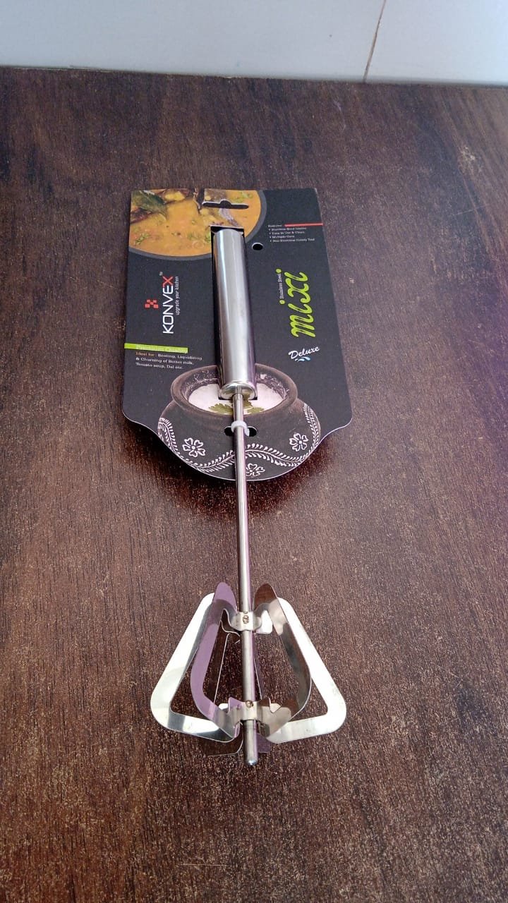 Hand Push Mixer – Stainless Steel Egg Whisk & Blender | Konvex