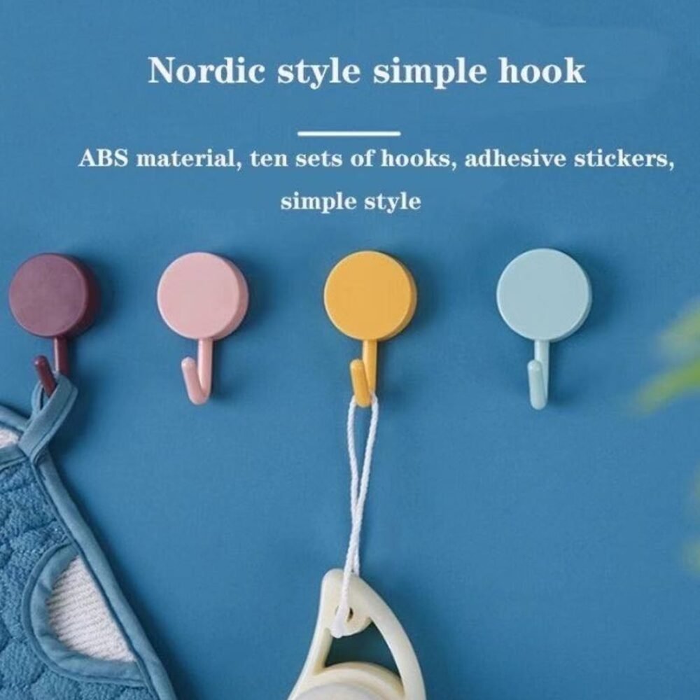 Heavy-Duty Wall Hooks – Strong & Versatile (2 Pcs) | GlimmerHome