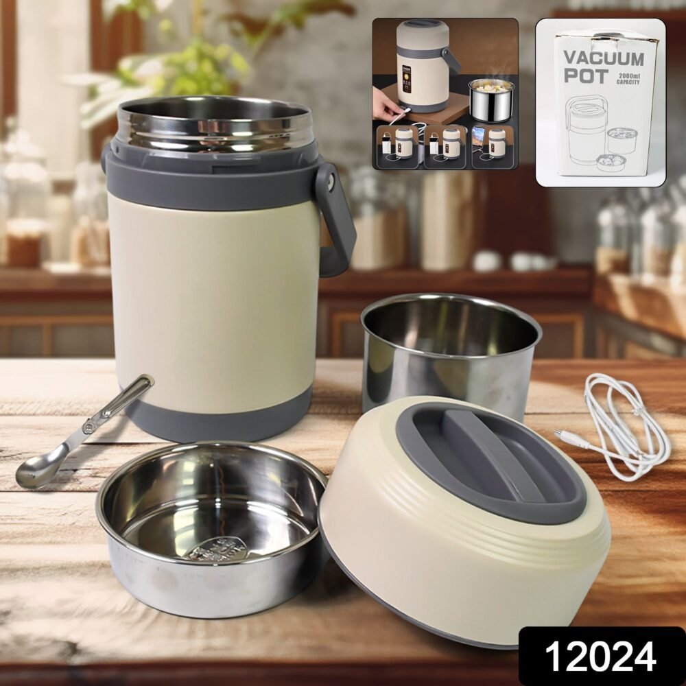 Electric Heated Lunch Box – 2L Stainless Steel | Lunchie Bunchie