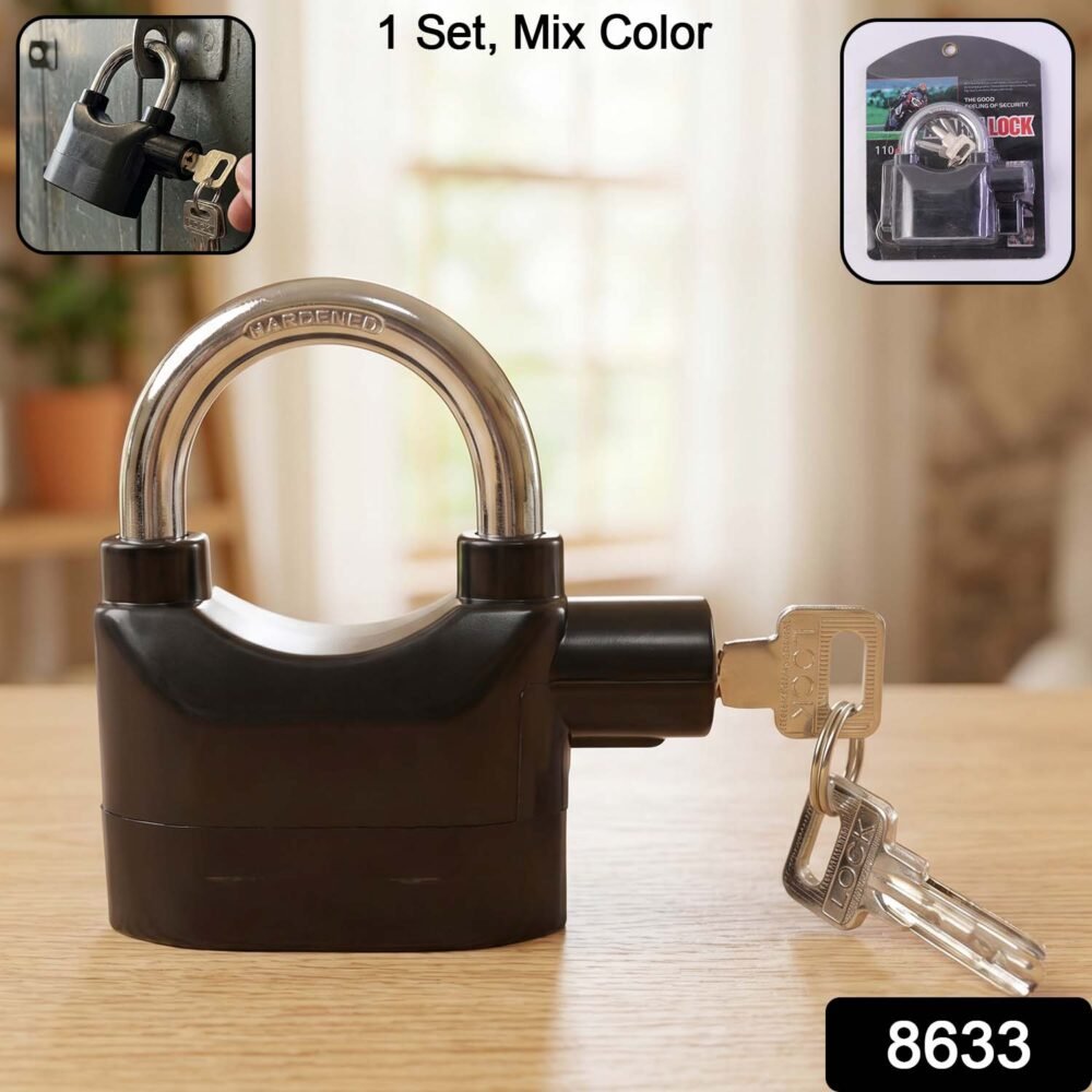 Security Alarm Padlock – Heavy Duty Anti-Theft Lock | Safora